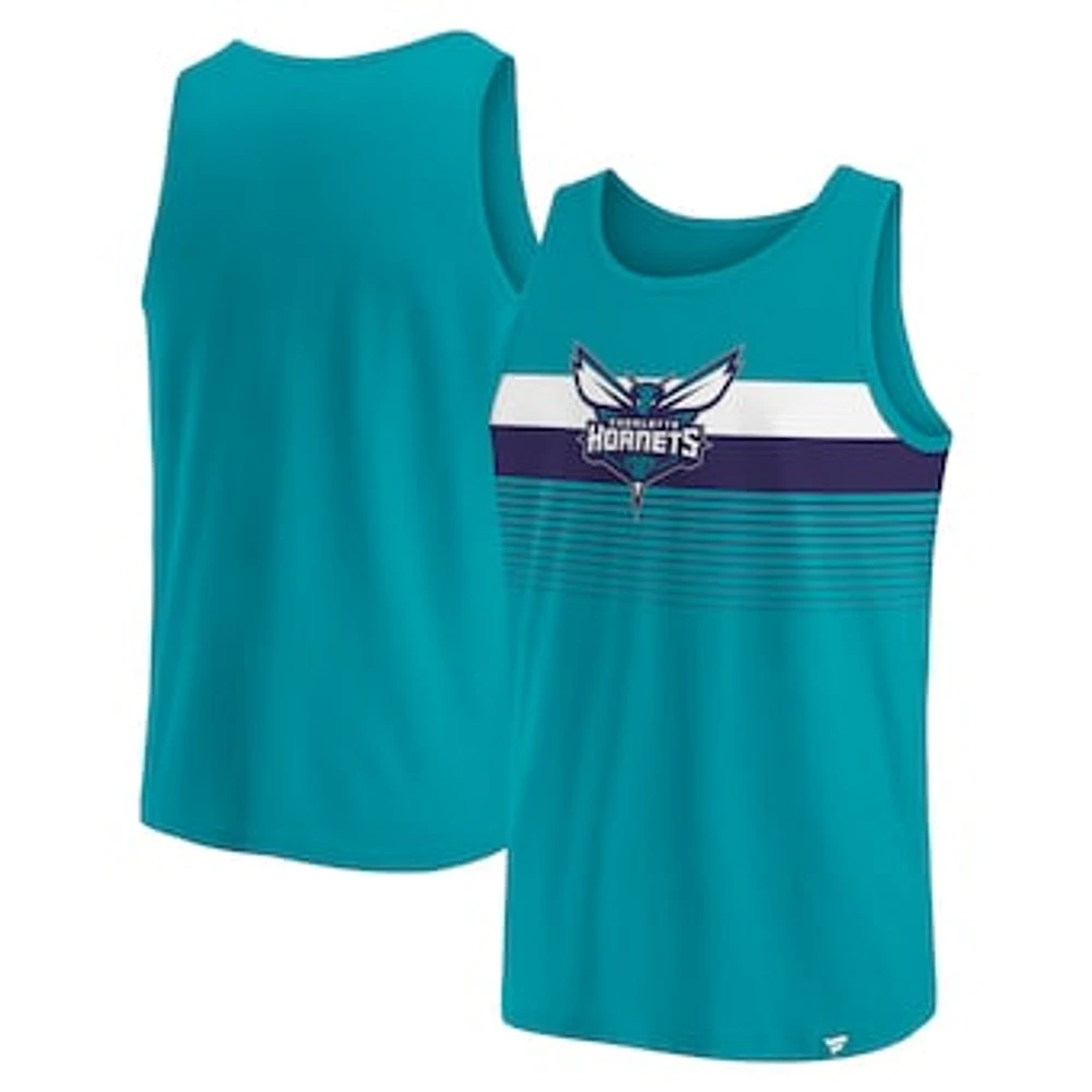 Men's Fanatics Teal Charlotte Hornets Wild Game Tank Top