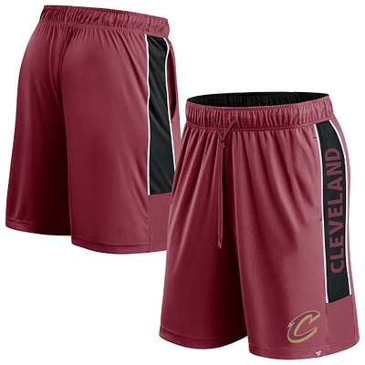 Men's Fanatics Wine Cleveland Cavaliers Game Winner Defender Shorts