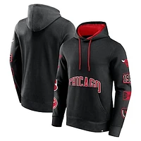 Men's Fanatics Black Chicago Bulls Home Court Pullover Hoodie