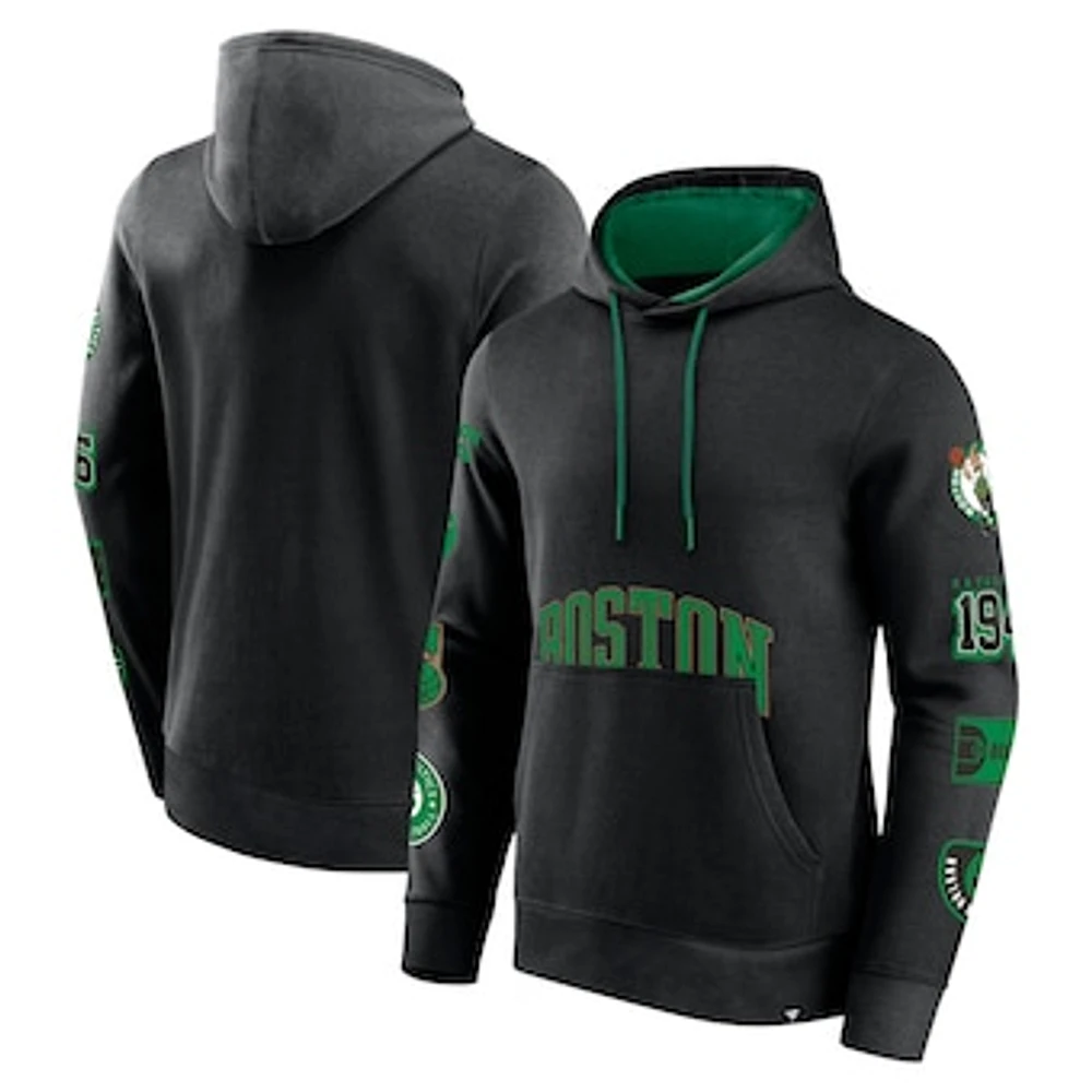 Men's Fanatics Black Boston Celtics Home Court Pullover Hoodie