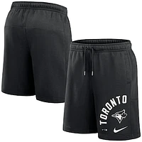 Men's Nike Black Toronto Blue Jays Arched Kicker Fleece Shorts