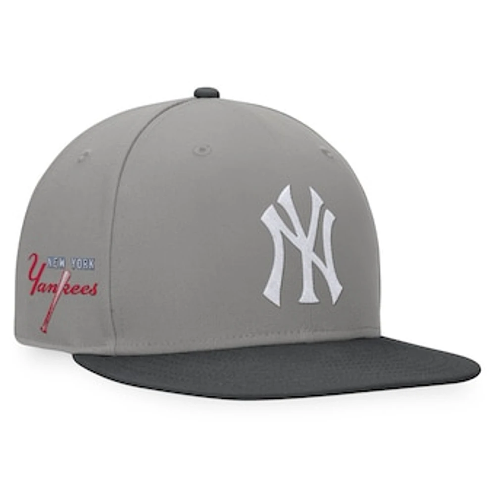 Men's Fanatics Charcoal New York Yankees Ace Snapback Hat