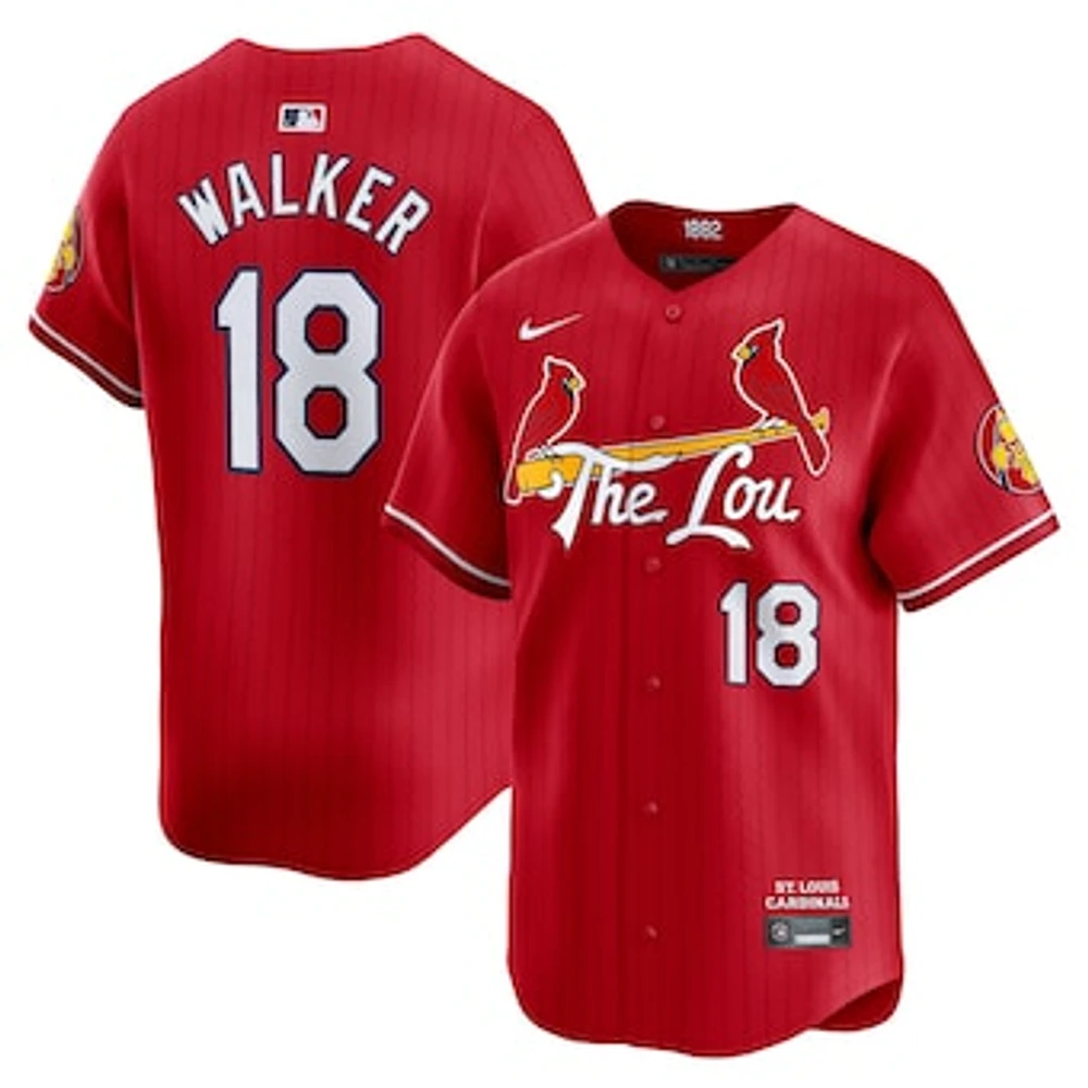 Men's Nike Jordan Walker Red St. Louis Cardinals 2024 City Connect Limited Player Jersey