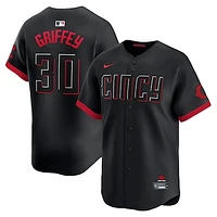 Men's Nike Ken Griffey Jr. Black Cincinnati Reds City Connect Limited Player Jersey