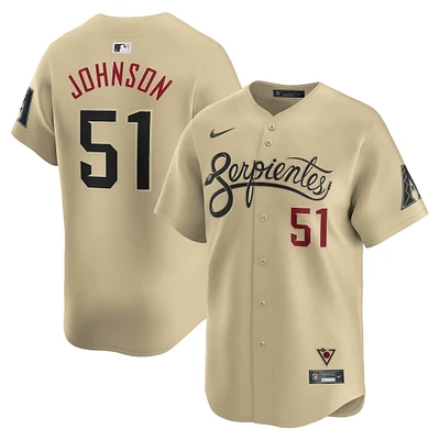 Men's Nike Randy Johnson Sand Arizona Diamondbacks City Connect Retired Player Jersey