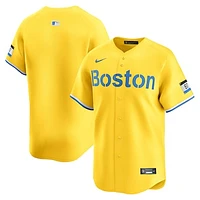 Men's Nike  Gold Boston Red Sox City Connect Limited Jersey