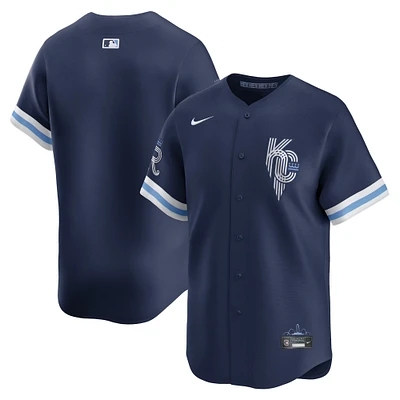 Men's Nike  Navy Kansas City Royals Connect Limited Jersey