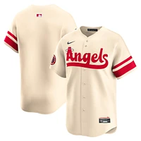 Men's Nike  Cream Los Angeles Angels City Connect Limited Jersey