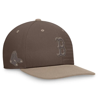 Men's Nike Brown Boston Red Sox Statement Ironstone Pro Performance Snapback Hat