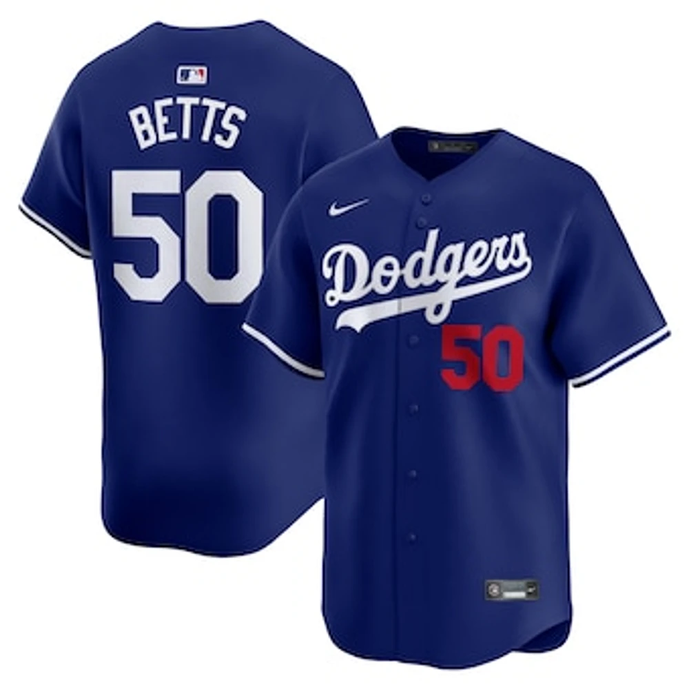 Men's Nike Mookie Betts Royal Los Angeles Dodgers Alternate Limited Player Jersey