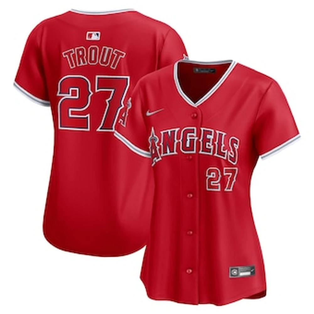 Women's Nike Mike Trout Red Los Angeles Angels Alternate Limited Player Jersey