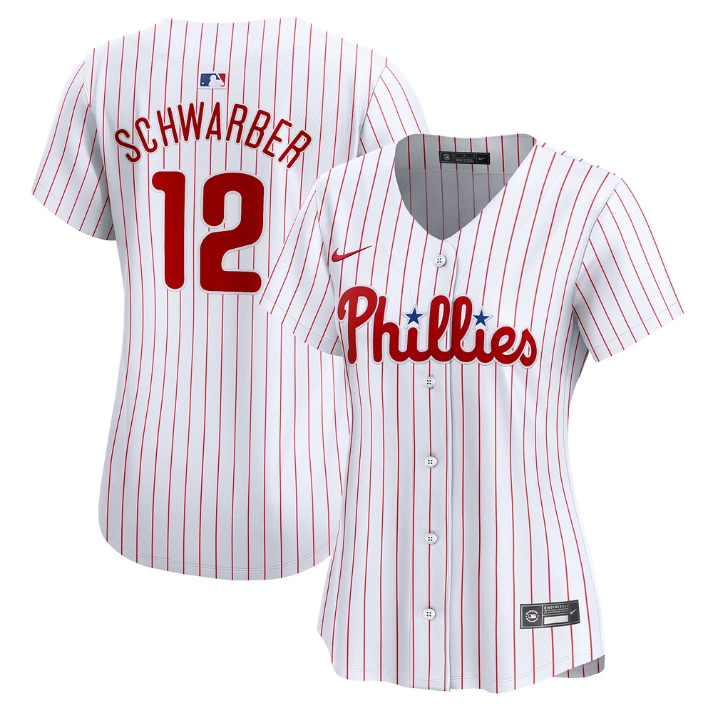 Women's Nike Kyle Schwarber White Philadelphia Phillies Home Limited Player Jersey