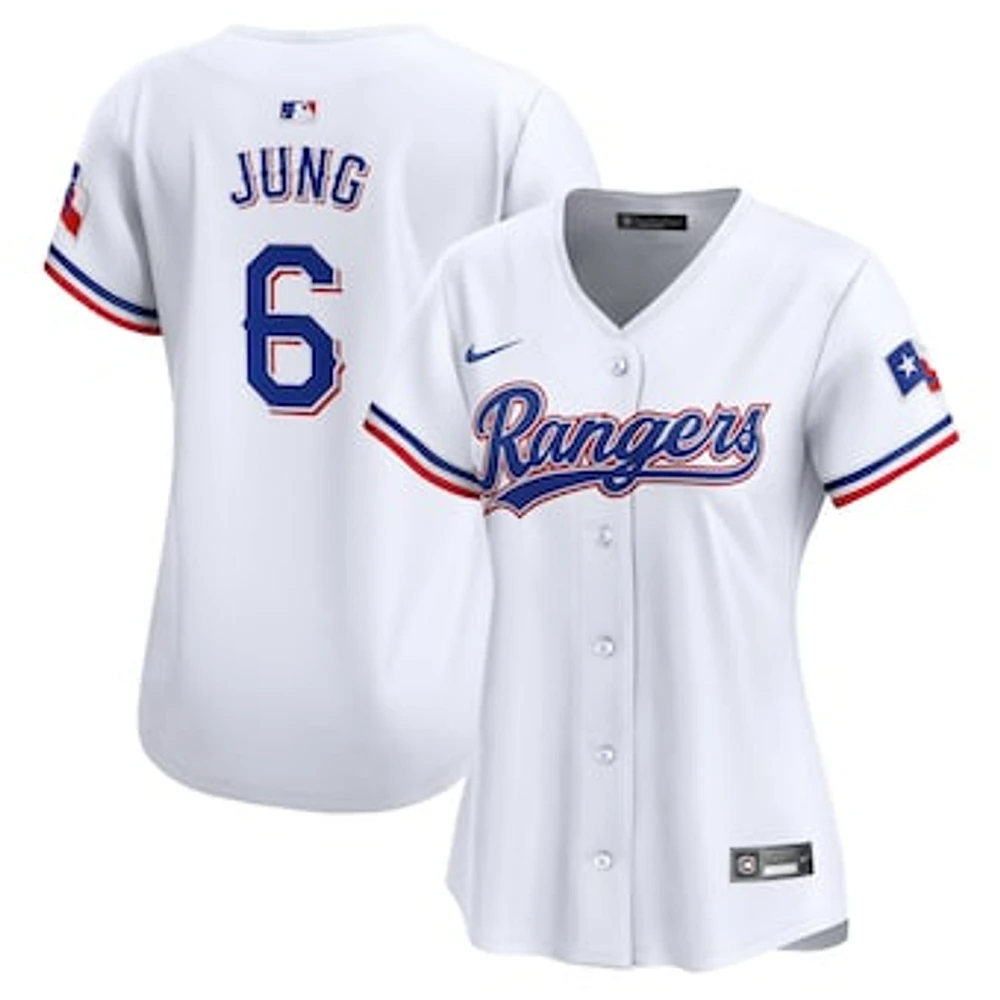 Women's Nike Josh Jung White Texas Rangers Home Limited Player Jersey