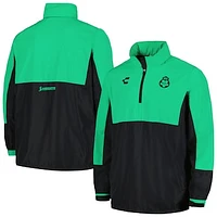 Men's Charly  Green Santos Laguna Outdoor Quarter-Zip Jacket
