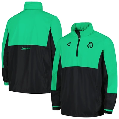 Men's Charly  Green Santos Laguna Outdoor Quarter-Zip Jacket