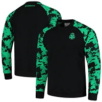 Men's Charly  Black Santos Laguna Raglan Pullover Sweatshirt