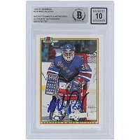 Mike Richter New York Rangers Autographed 1990-91 Bowman #218 Beckett Fanatics Witnessed Authenticated 10 Rookie Card