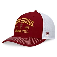 Men's Top of the World Maroon Arizona State Sun Devils Carson Trucker Adjustable Hat