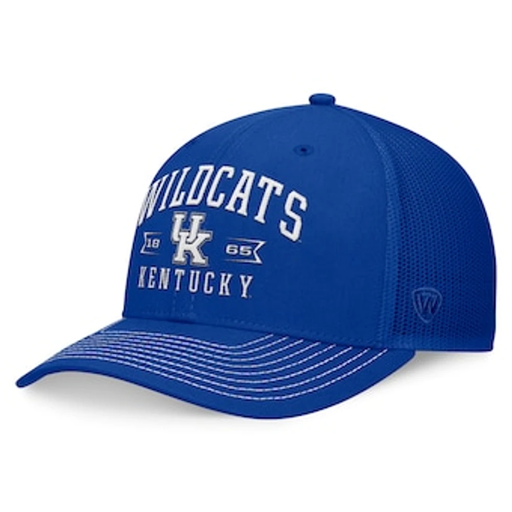 Men's Top of the World Royal Kentucky Wildcats Carson Trucker Adjustable Hat