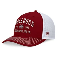 Men's Top of the World Maroon Mississippi State Bulldogs Carson Trucker Adjustable Hat