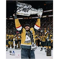 Brayden McNabb Vegas Golden Knights Autographed 2023 Stanley Cup Champions 8" x 10" Raising Cup Photograph