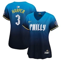 Women's Nike Bryce Harper Blue Philadelphia Phillies 2024 City Connect Limited Player Jersey