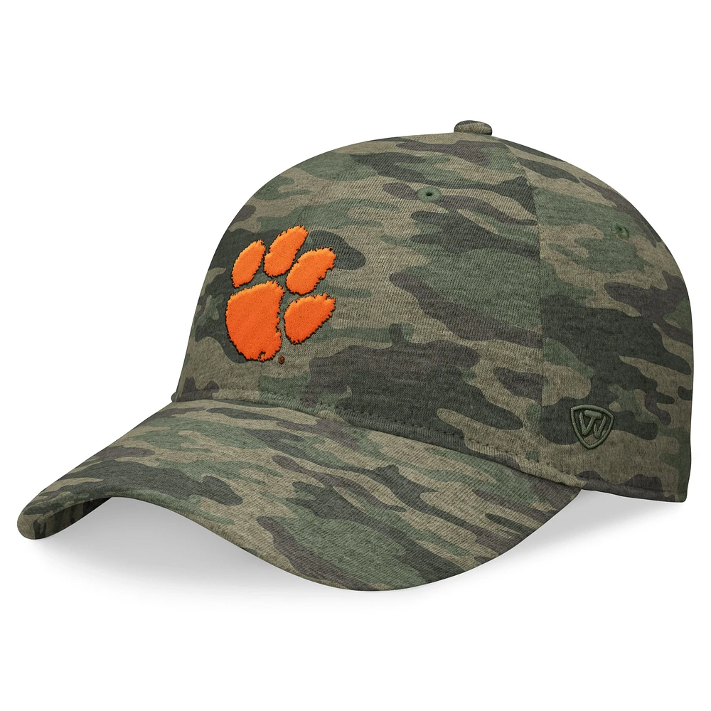 Men's Top of the World Camo Clemson Tigers OHT Military Appreciation Hound Adjustable Hat