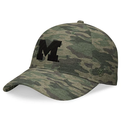 Men's Top of the World Camo Michigan Wolverines OHT Military Appreciation Hound Adjustable Hat