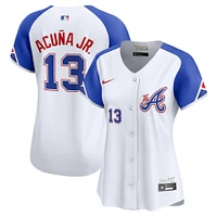 Women's Nike Ronald Acuña Jr. White Atlanta Braves City Connect Limited Player Jersey