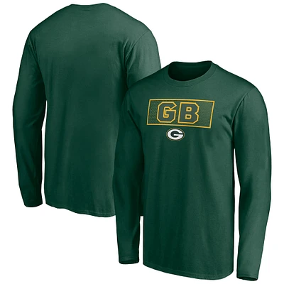 Men's Green Bay Packers Squad Throwbacks Long Sleeve T-Shirt