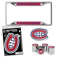 WinCraft Montreal Canadiens Four-Pack Auto Accessory Kit