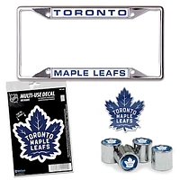 WinCraft Toronto Maple Leafs Four-Pack Auto Accessory Kit