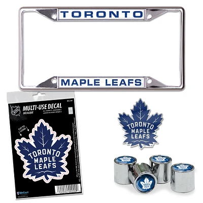 WinCraft Toronto Maple Leafs Four-Pack Auto Accessory Kit