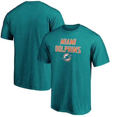 Men's Aqua Miami Dolphins Game Day Stack T-Shirt