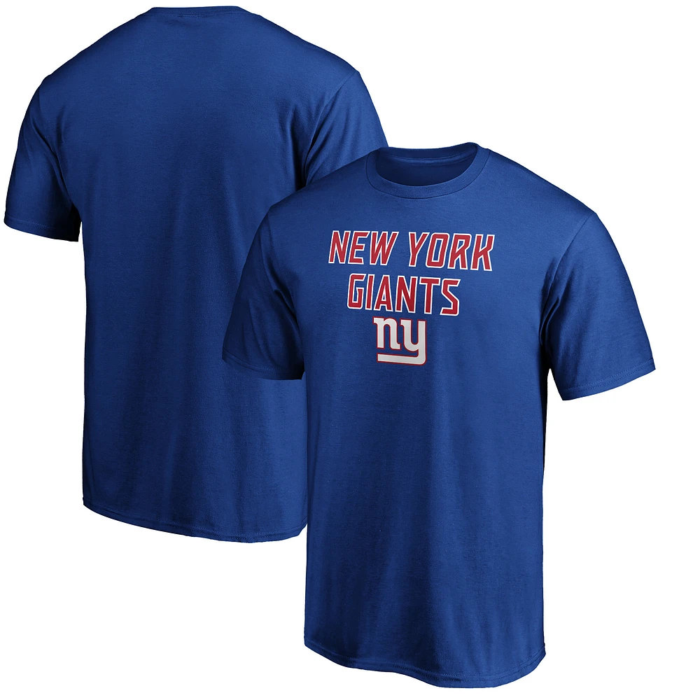 Men's Royal New York Giants Game Day Stack T-Shirt