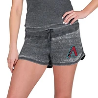 Women's Concepts Sport  Charcoal Arizona Diamondbacks Resurgence Waffle Knit Shorts