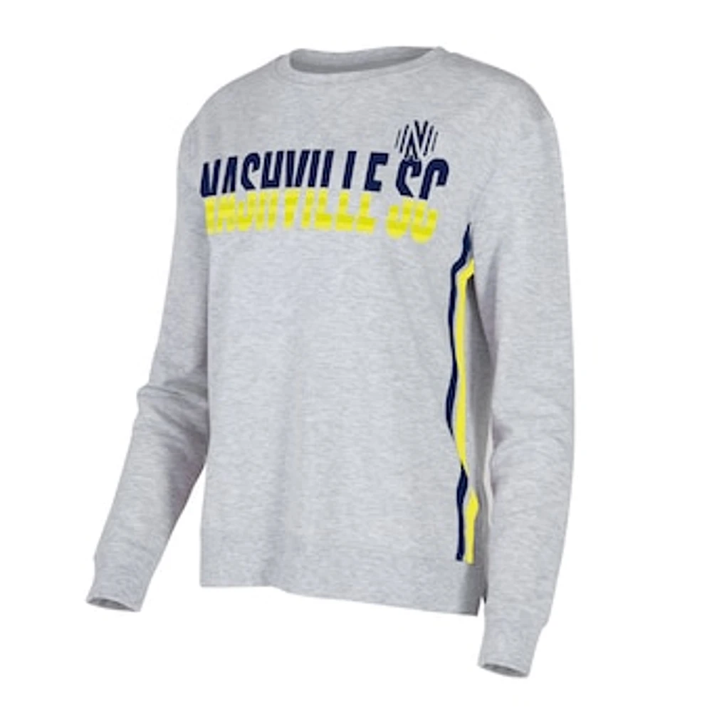 Women's Concepts Sport Gray Nashville SC Cedar Tri-Blend Long Sleeve T-Shirt