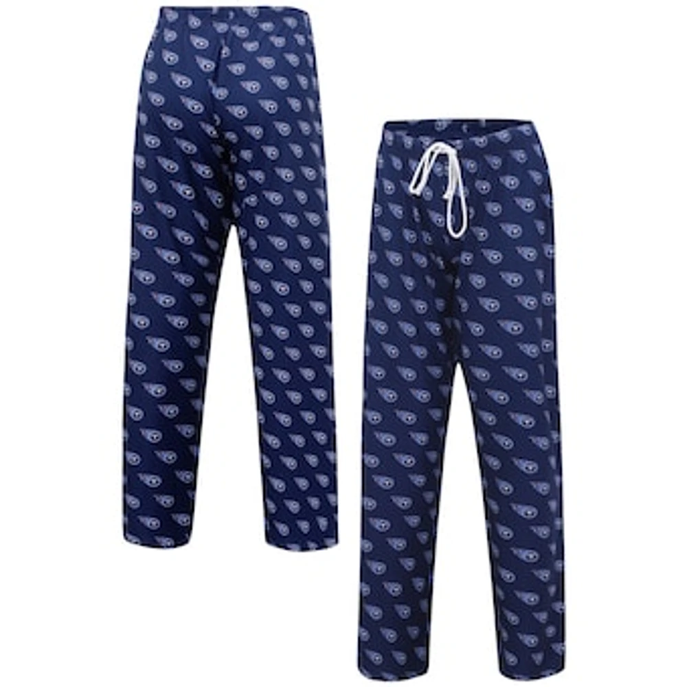 Women's Concepts Sport Navy Tennessee Titans Gauge Allover Print Sleep Pants