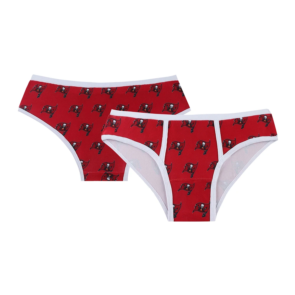 Women's Concepts Sport Red Tampa Bay Buccaneers Gauge Allover Print Knit Panties