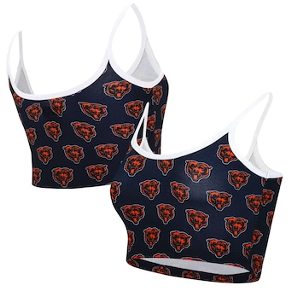 Women's Concepts Sport Navy Chicago Bears Gauge Lounge Bralette