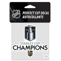 WinCraft Vegas Golden Knights 2023 Stanley Cup Champions 4'' x 4'' Perfect Cut Decal