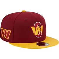 Men's New Era Burgundy/Gold Washington Commanders City Originals 9FIFTY Snapback Hat