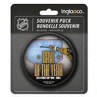 Adin Hill Vegas Golden Knights Inglasco Stanley Cup Final Save Hockey Puck - Limited Edition of 2023
