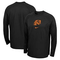 Men's Nike  Black Florida A&M Rattlers Basketball Spotlight Raglan Performance Long Sleeve T-Shirt