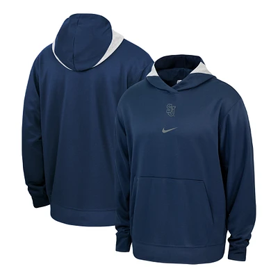 Men's Nike Navy St. John's Red Storm Basketball Spotlight Performance Pullover Hoodie