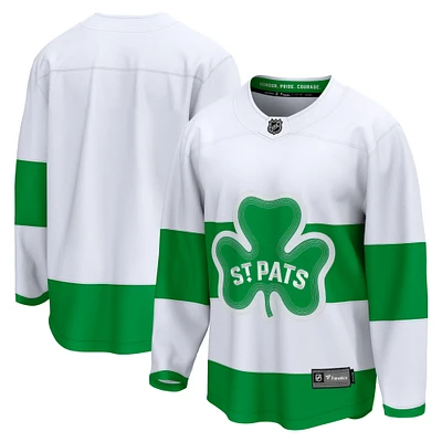 Men's Fanatics  White Toronto Maple Leafs St. Patricks Alternate Premier Breakaway Jersey