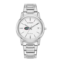 Women's Citizen Watch Silver Florida Gators Eco-Drive Dial Stainless Steel Watch