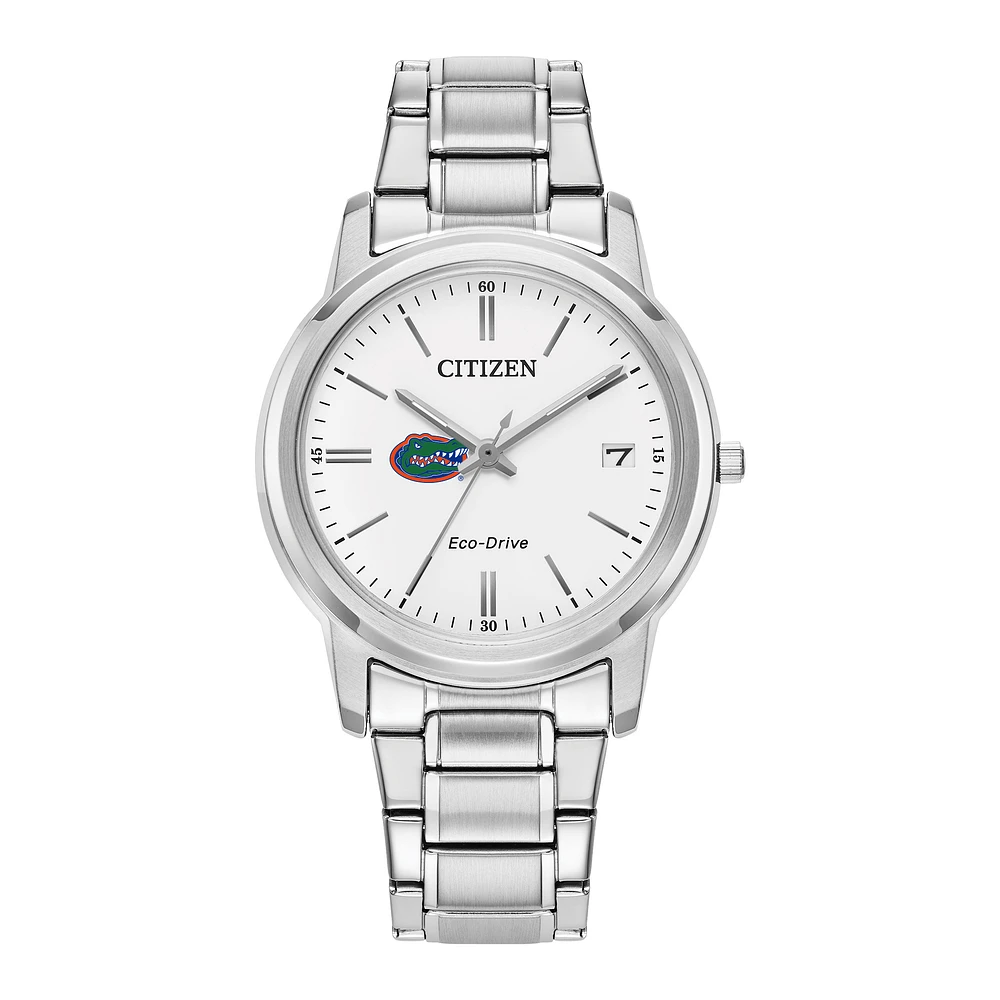 Women's Citizen Watch Silver Florida Gators Eco-Drive Dial Stainless Steel Watch