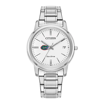 Women's Citizen Watch Silver Florida Gators Eco-Drive Dial Stainless Steel Watch
