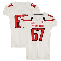 Texas Tech Red Raiders Team-Issued #67 White Jersey from the 2013 NCAA Football Season